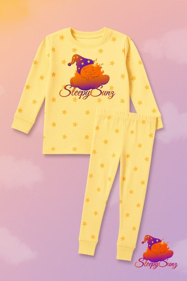 ✨SleepySunz Pajama Set – Golden Glow (Adults) - Image 2