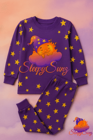 SleepySunz Pajama Set – Purple Night (Adults)