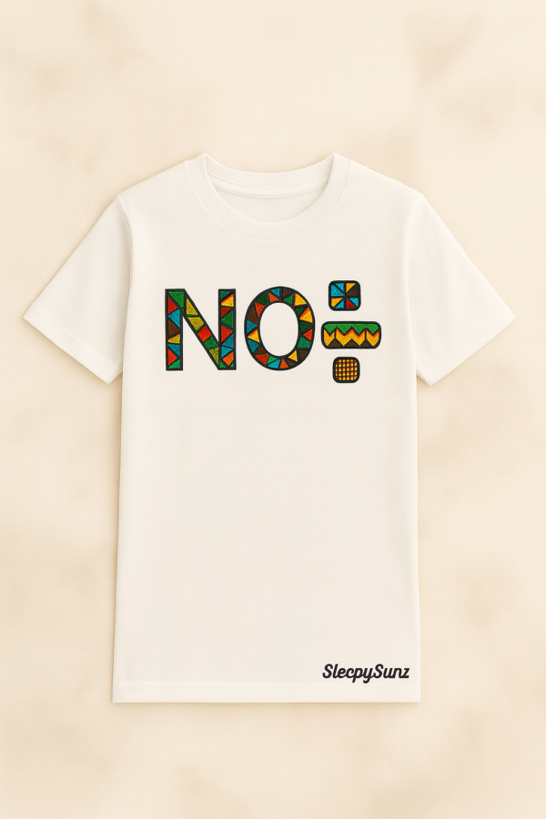 🤍 SleepySunz No Division Tee – White (Youth) - Image 2