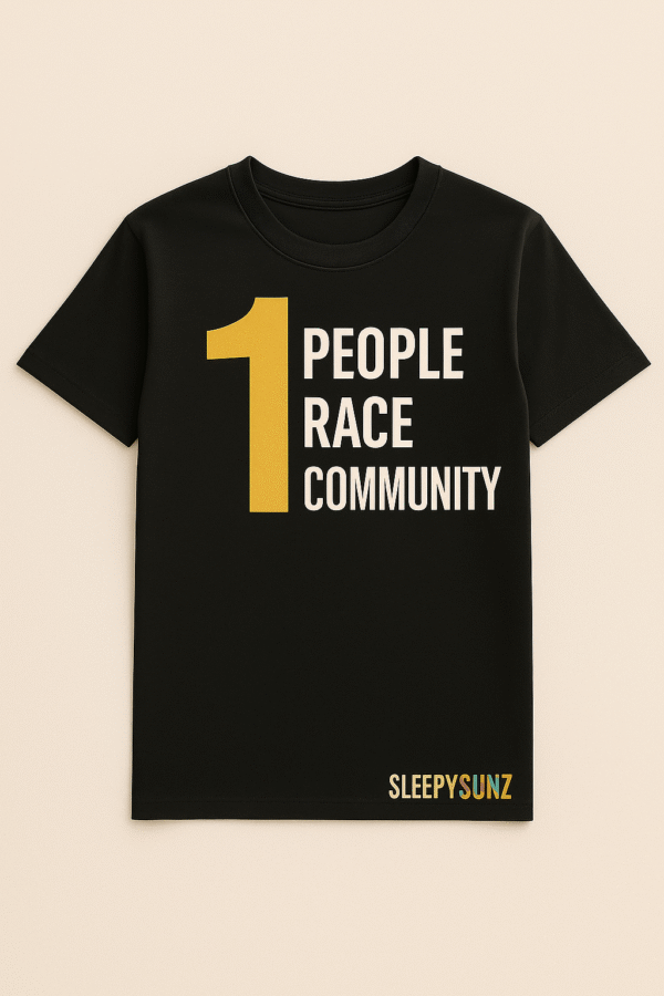🖤 SleepySunz 1 People Tee – Black (Adults)