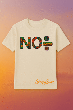 🤎 SleepySunz No Division Tee – Crème (Adults)