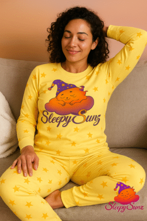 ✨SleepySunz Pajama Set – Golden Glow (Adults)