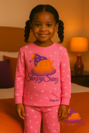 🌸 Starry Pink Pajama Set Children