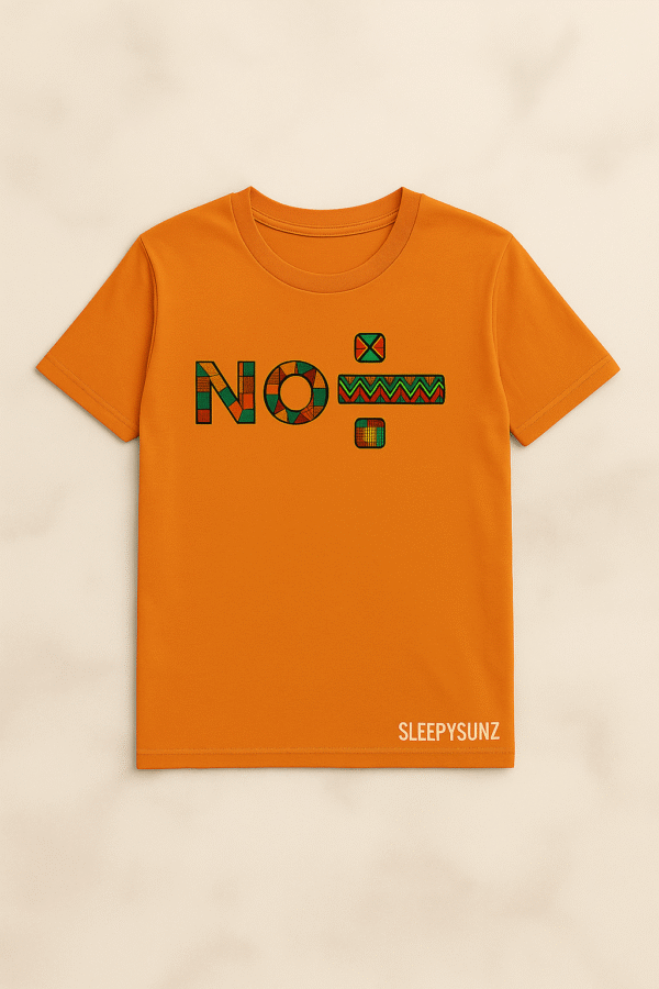 🧡 Unity Collection Tee – Orange “No Division” (Adults)