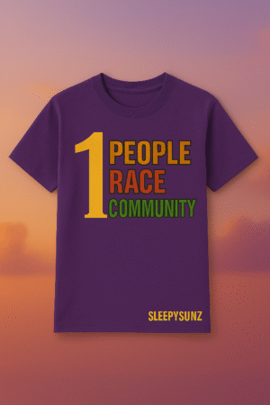 💜 SleepySunz 1 People Tee – Purple (Adults)