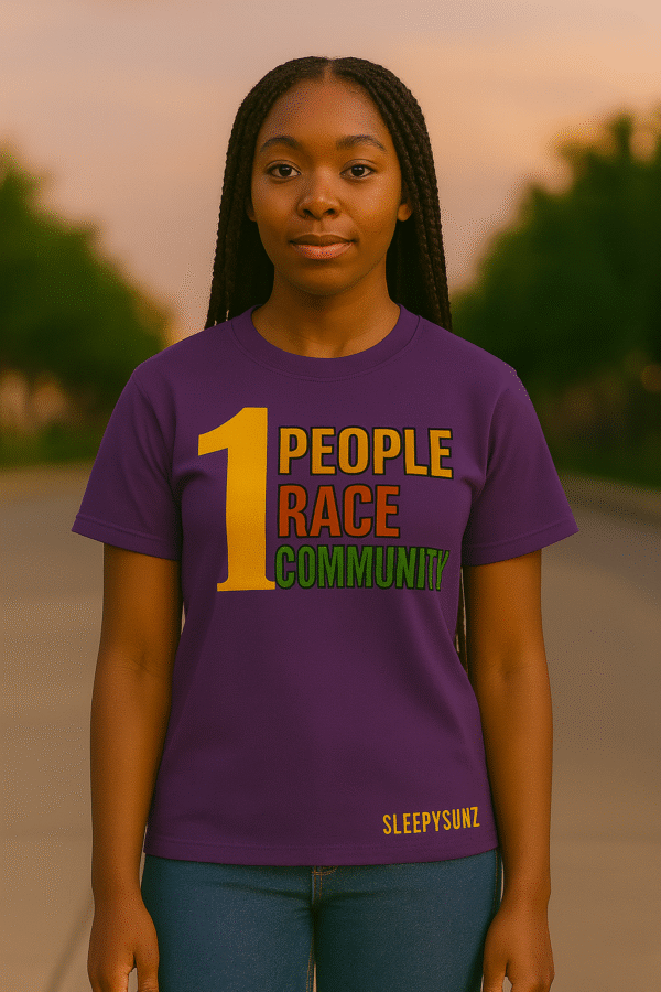 💜 SleepySunz 1 People Tee – Purple (Adults) - Image 2